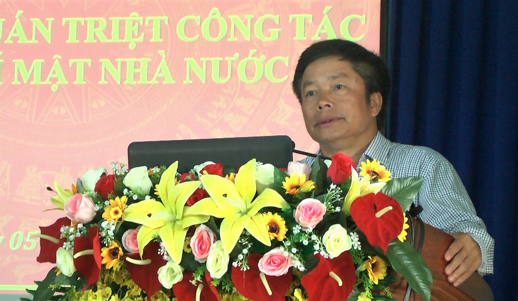ông Nguyễn Văn Hà - CT.UBND huyện Ea Kar phát biểu khai Hội nghị tập huấn 